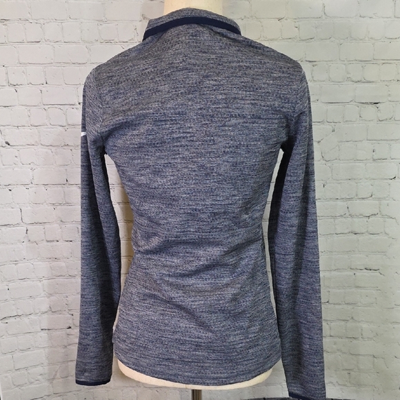 Nike Women's Heathered Navy Long Sleeve Top - Picture 4 of 6